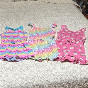 Colorful Toddler Dresses Set